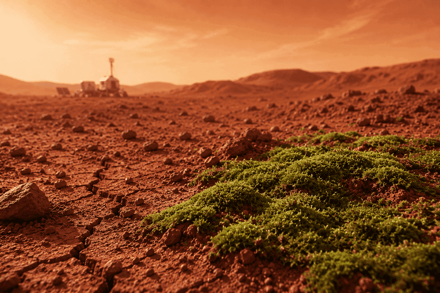 Exploring Moss & Microbes for Lunar and Martian Soil Restoration